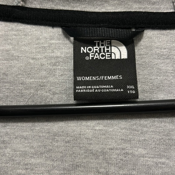 North Face Gray and Black Jersey Jacket with Hood SZ XXL - Picture 5 of 5